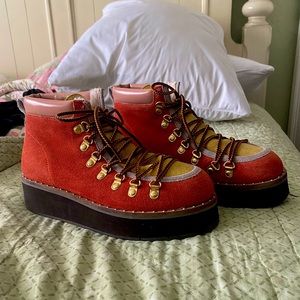 Free People Leather Durango Hiking Boots